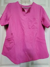 Climate Right/Cuddl Duds Scrub Top Size M-Pink-Chest 20.5"/L 26"