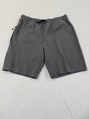 Everyday Active Men's Sweat Shorts XL Gray Cotton Blend 9'' Inseam Zipped Pocket