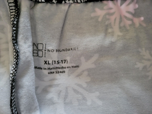 Leggings donna NOBO Junior XL 15/17 fiocco di neve lunghezza caviglia elastico in vita nuovi con etichette - Foto 6 di 6