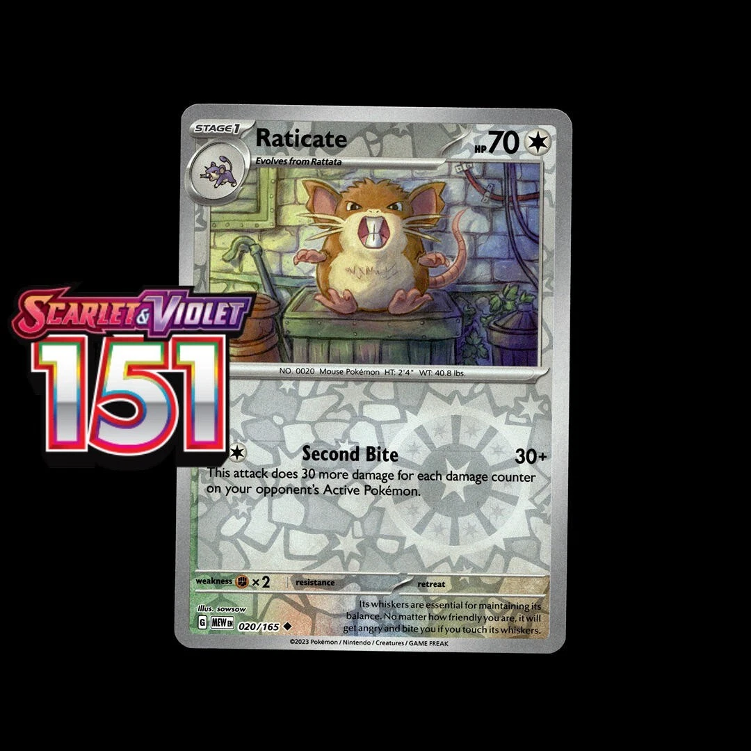 Raticate Pokémon TCG Cards for sale | eBay