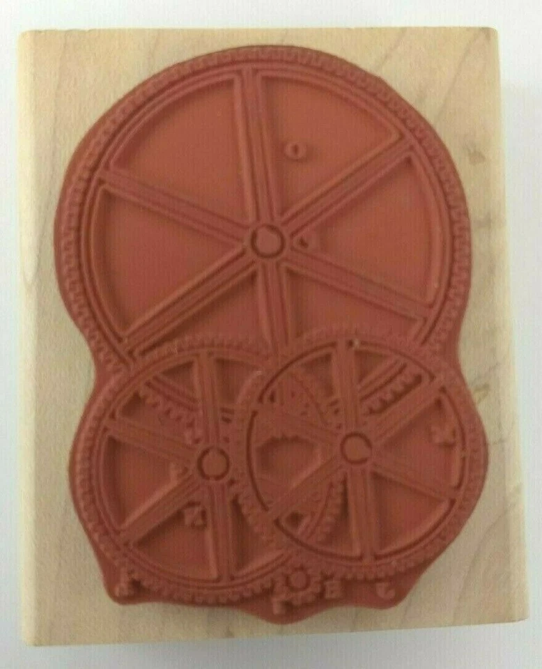 RUEDAS ENGRANAJES Reloj Reloj Piezas, JudiKins 2519G, Sello Goma NUEVO RARO Steampunk  Foto 2 de 2