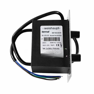 1PCS For Weishaupt W-ZG 02 Ignition Transformer 230 V 50/60 Hz 110VA 20mA rms