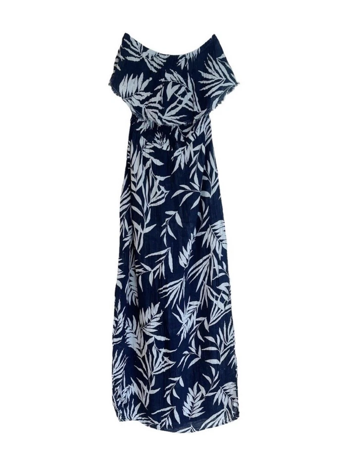 Vestido longo maxi Michael Stars azul tara em camadas gaze US$ 158, grande - Imagem 4 de 4