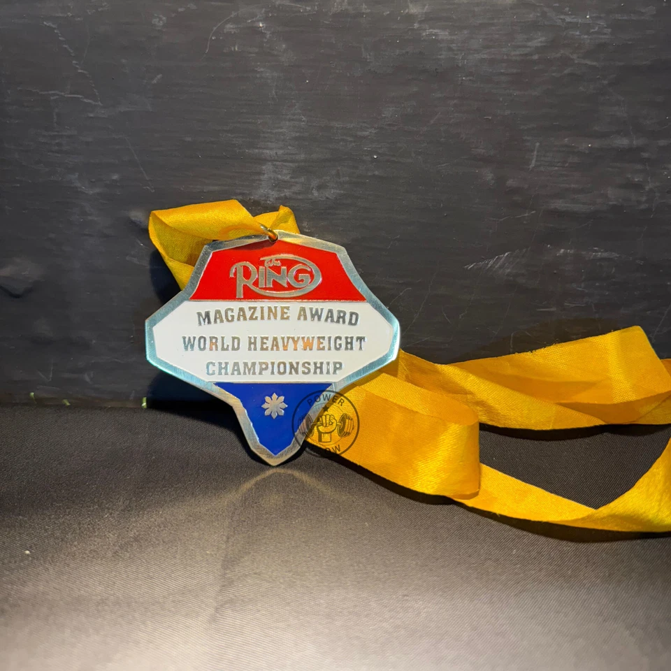 Anillo Revista Boxeo Medalla Campeonato Boxeo Medalla Cinta Amarilla Foto 2 de 4