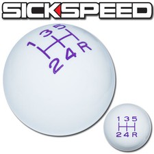 Whitepurple Vintage Shift Knob 5 Speed Short Throw Shifter Selector 10x1.5 S02