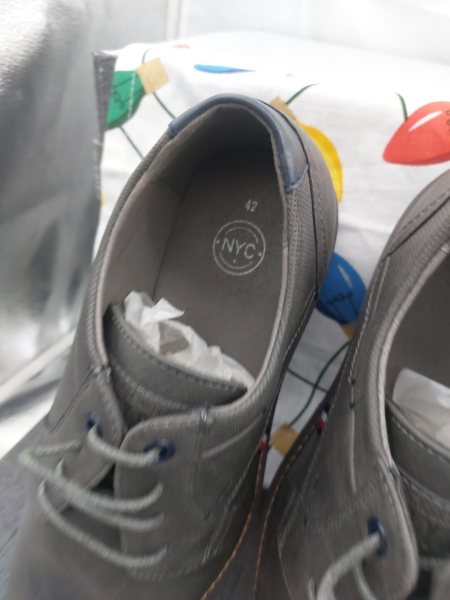 MENS NYC MYSOFT DR_FORMAL COMFORT SHOES OXFORDS BLACK GRAY SIZE 10 M NEW MENS NYC MYSOFT DR_FORMAL OXFORDS GRAY SIZE 9 NEW | eBay main image 2