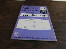 Sams Photofact CB Radio Series Service Repair Manual Book Guide Schematic  240