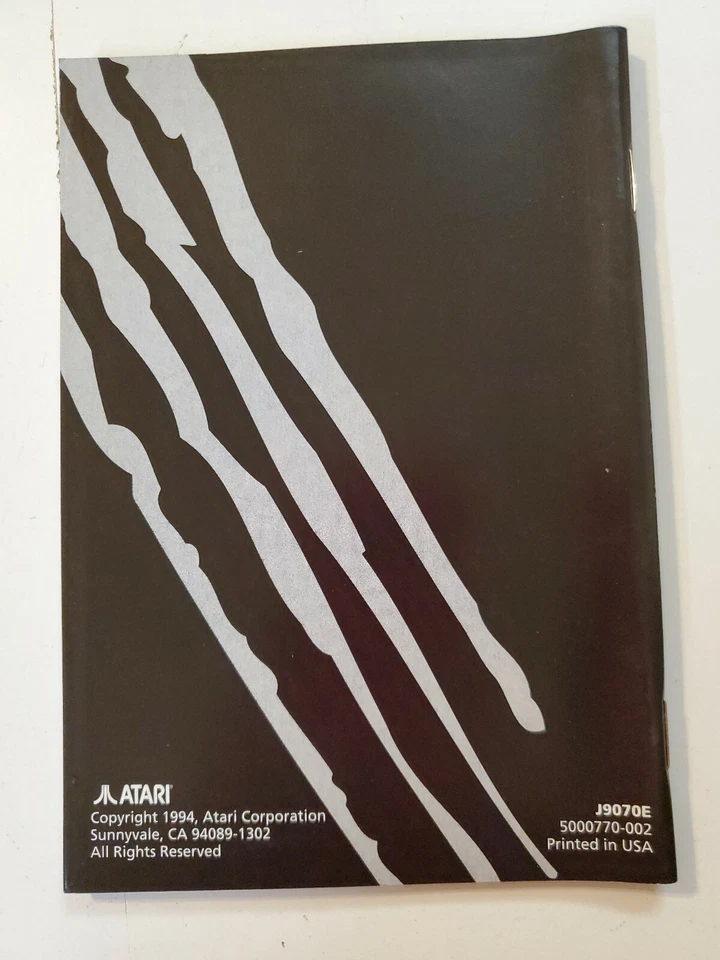 WHITE MEN CAN'T JUMP Atari Jaguar ORIGINAL MANUAL  NO CARTRIDGE NO BOX - Image 2 of 2