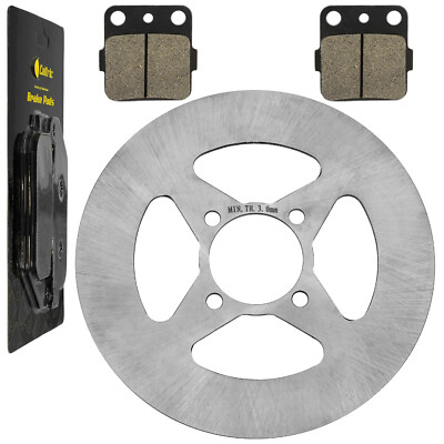 Rear Wheel Brake Disc Rotor w/ Brake Pad fits Yamaha Raptor 250 YFM250R 2008-13