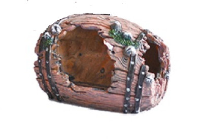 Dophin Aquarium Resin Ornament Small Barrel