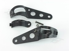 Motorrad Scheinwerferhalter, Lampenhalter schwarz universal 35-43 mm