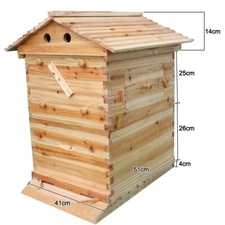 Auto Seep Bee Hive Boxes Unassembled Cedarwood Honey House Beehives Brood Super