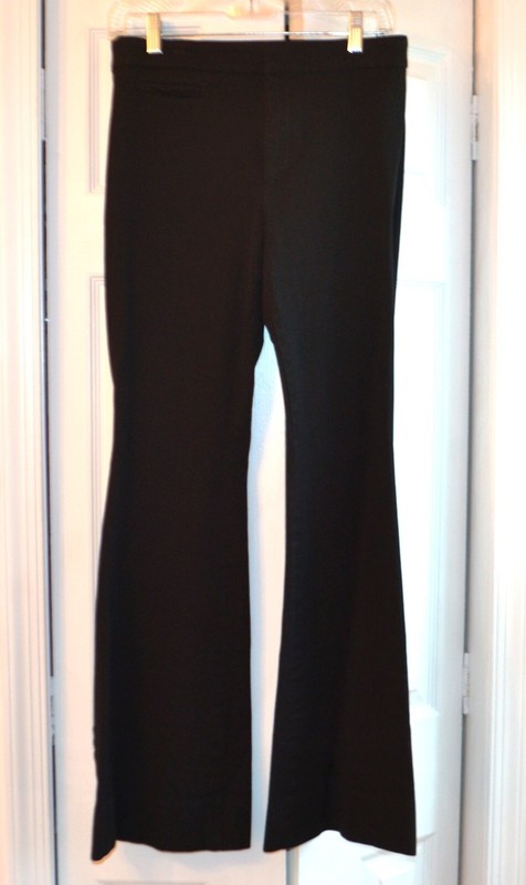 Banana Republic BLK Ladies 6 High Rise Boot Cut Cotton Blend Pant #615296
