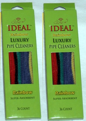 COTTON RAINBOW Ideal PIPE CLEANER STEMS 2 BOXES
