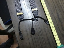 CAS Germany Suspenders Black/White Diamond Pa...