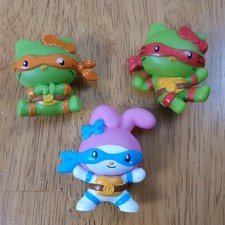 Hello Kitty Teenage Mutant Ninja Turtles 2025 Happy Meal Toys Lot Of 3