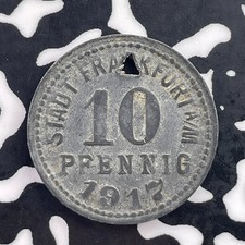 1917 Germany Frankfurt 10 Pfennig Notgeld Lot#C7263