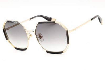 New Furla SFU785 0300 Shiny Rose Gold/Brown Gradient 61-18-140 Sunglasses