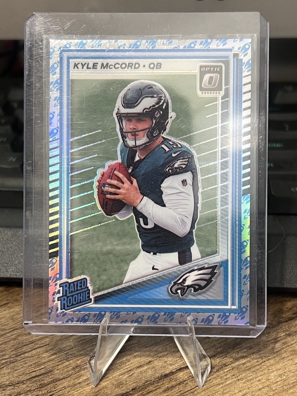 2025 Donruss Optic Rated Rookie Kyle McCord #283 Rocket Prizm
