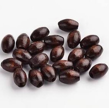 300 pcs Brown Oval Wood Beads 12mm X 8mm Jewelry Making Wooden Tool Craft xt