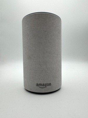 Amazon Echo 2. Generation   Smart Speaker   Alexa  Sibergrau Stoff   Top Zustand