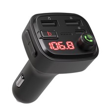 Just Wireless Bluetooth FM Transmitter Type C and USB-A Charging Port Bass