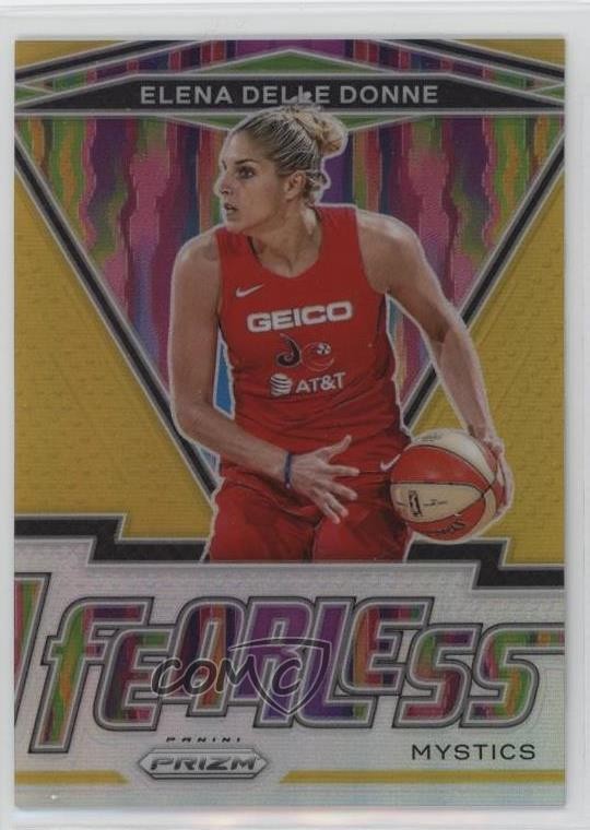 2021 Panini Prizm WNBA Fearless Gold Prizm 10/10 Elena Delle Donne #13 15wb