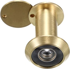 Sumnacon Safety Door Viewer,Solid Brass 220-degree 22mm, Gold 