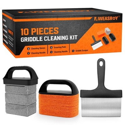 Griddle Cleaning Kit for Blackstone, Flat Top Grill Cleaning Kit with Grill S...