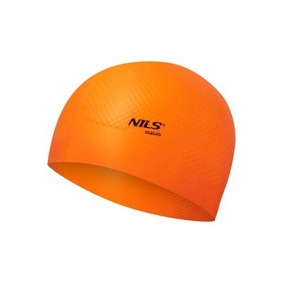 Badekappe Badehaube Sporthaube Schwimmhaube Silikon Haarschutz Orange