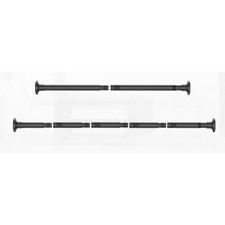 31 In. to 80 In. Stainless Steel Adjustable Spring Tension Shower Curtain Rod in