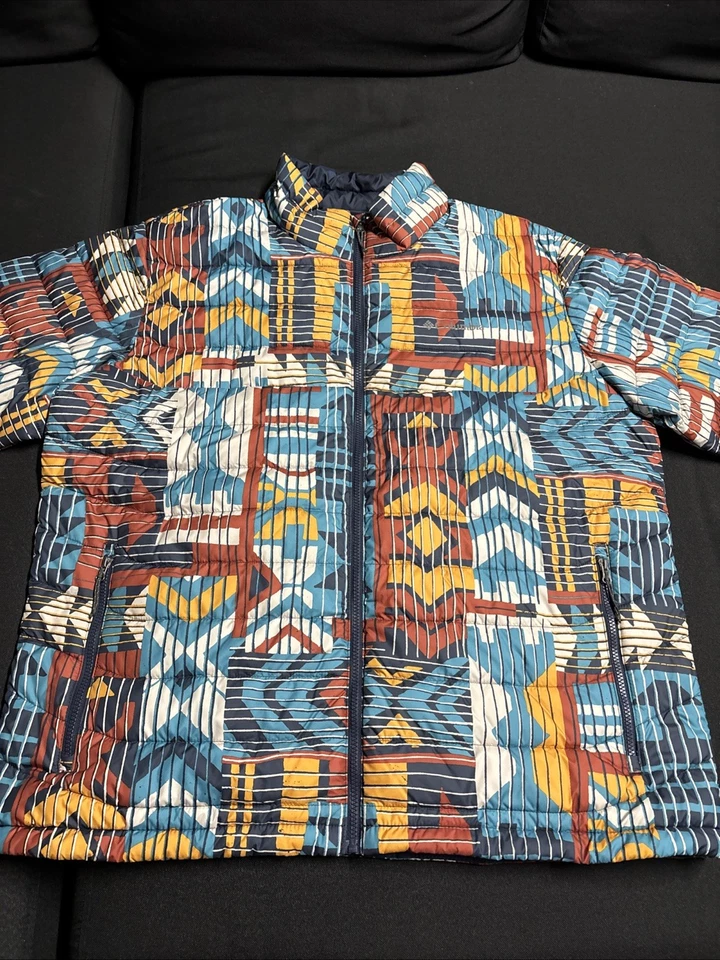 Columbia Mens Powder Lite Jacket, Omni-Heat Warp Red Pathways Print XXL - Image 2 of 4