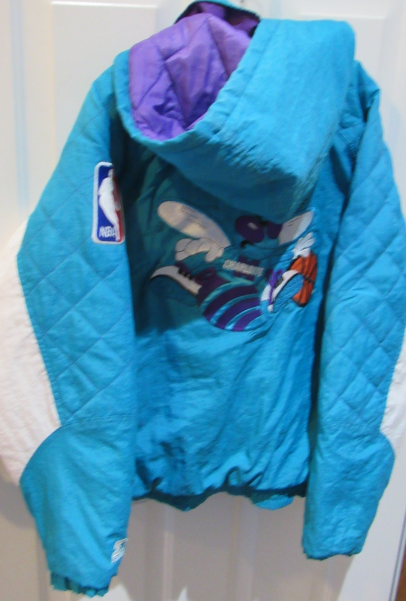 Vintage 1990's Charlotte Hornets Starter Jacket Size men's Large