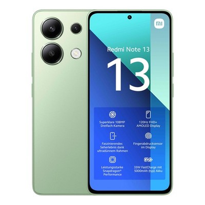 Xiaomi Redmi Note 13 LTE Smartphone 128 GB Mint Green ''Gratis Versand''