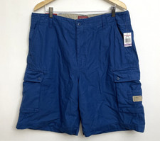 New Chaps Cargo Shorts Blue Men's 38 Cotton Classic