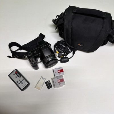 SONY Cyber-shot DSC-H9 8.1MP 15x Zoom Digital Camera, Boxed Lens Hood Remote USB