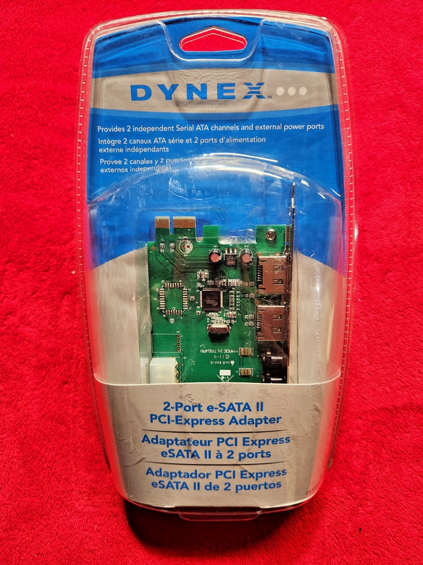 Dynex 2 Port e-SATA II PCI Express Adapter