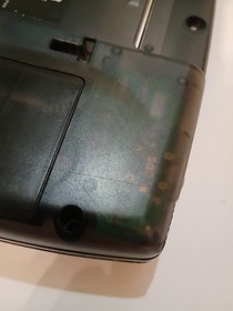 RARE Authentic Smoke Clear Black Sega Game Gear Console w Modern LCD US Seller