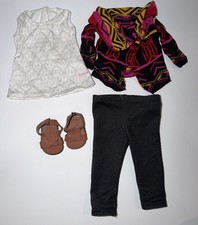 American Girl Saige Copeland Sweater Outfit Sleeveless Top Leggings  Sandals