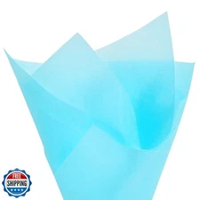 PMLAND 100 Sheets Light Blue Tissue Wrapping Paper Bulk 20 x 15 Inches for Gi