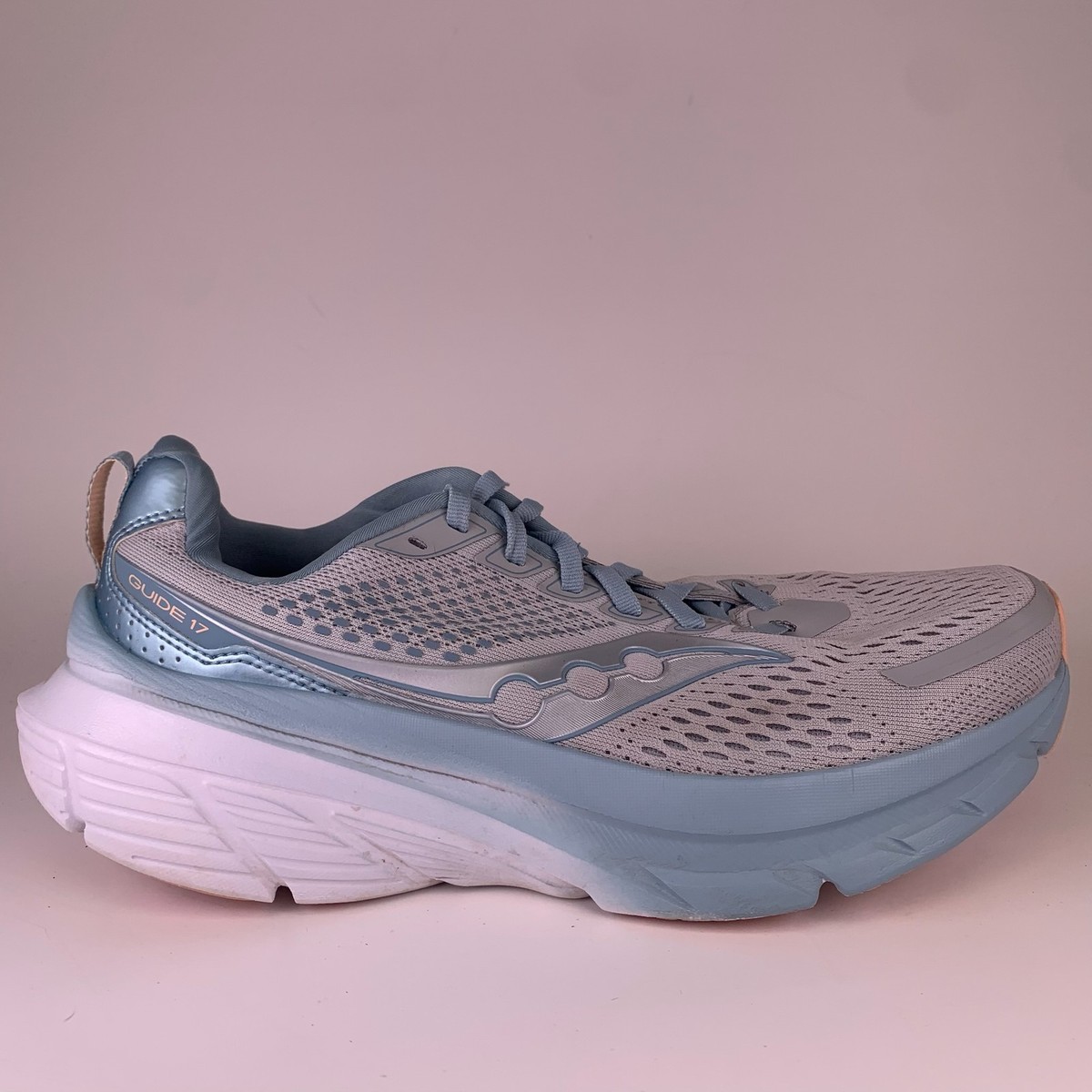 Saucony Women Saucony Guide 17 S10936-244 Gray Running Shoes Sneakers Size 