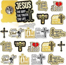 30 Pcs Christian Jesus Enamel Pins Gift Bulk Easter Religious Metal Lapel Pin...