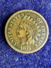 1874 1C Indian Cent - Solid Fine Details & Deep Brown Tone Good Type Example