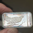 Bald Eagle -Audubon Society-  RARE #ed 1 Troy Oz. .999 Fine Silver Art Bar 1974