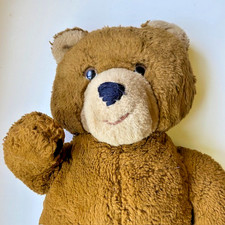 Eden Toys Teddy Bear 17.5 Plush Vintage Colombia Bear with Hook and Loop Paws