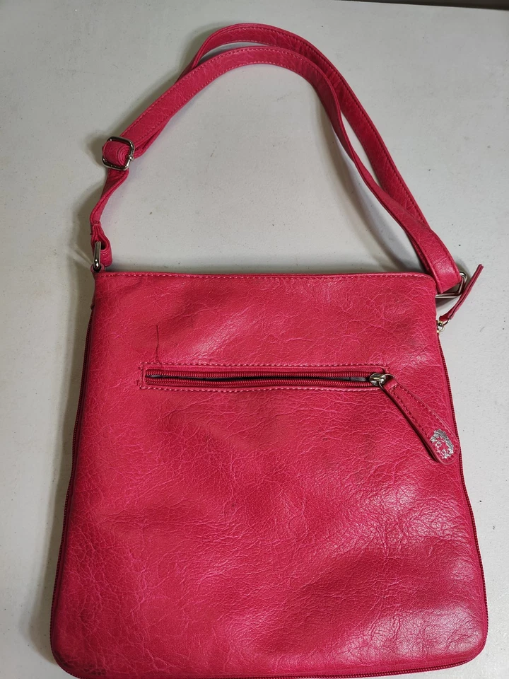 Bolso bandolera de cuero rosa Betty Boop para mujer con pedrería Foto 4 de 4