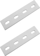 2pcs White 6" Heavy Duty Mending Plate Flat Straight Metal Steel Repair... 