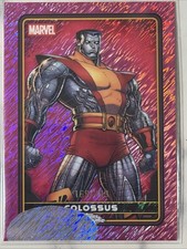 Topps Chrome Deadpool Colossus Pink Speckle Error Card. Very Rare!!