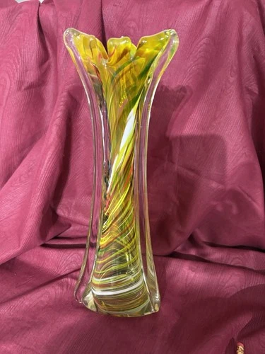 Murano glass vase vintage Vase Made In Venice Italy