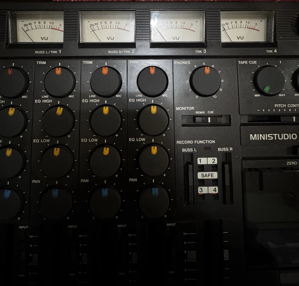 Tascam Porta One Ministudio 4-Track Cassette Recorder (WORKING FUNCTIONAL) - Image 4 of 4